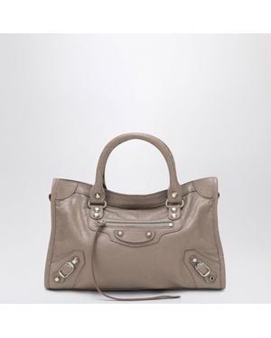 Balenciaga Le City Small Tote Bag Sesame Coloured - Grey