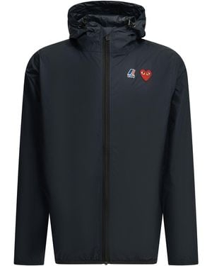 COMME DES GARÇONS PLAY Regenjas " K Way". - Blauw