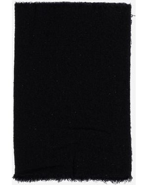 Faliero Sarti Altea Wool Blend Scrage Met Pailletten - Zwart