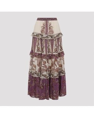 FARM Rio Delicate Ainika Long Skirt - Negro