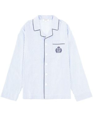 SPORTY&RICH Pyjama Shirt - Blue