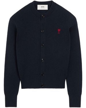 Ami Paris Ami De Coeur Cardigan - Blau