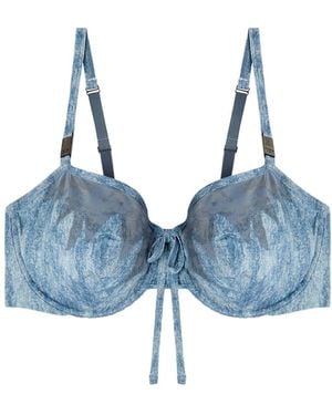 Diesel X Fenty By Rihanna C-Balconette-Lace-Bra - Blue