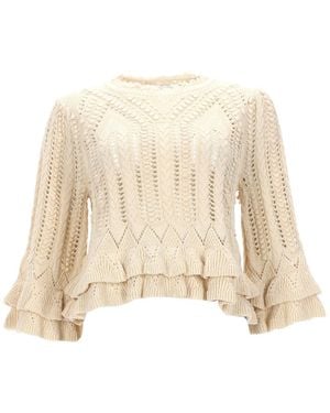 Isabel Marant Norma Knit Sweater - Natural