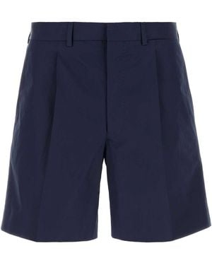 Prada Solid Shorts - Blue