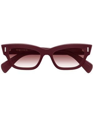 McQueen Alexander Mc Queen Sonnenbrille Am0548 S 003 Burgund/Rot Frau - Braun