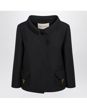Valentino Wool Silk Jacket - Black