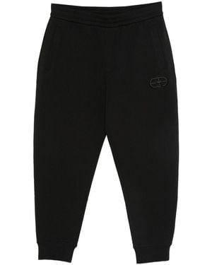 Emporio Armani Cotton Blend Joggers - Black