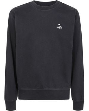 Arte' Kunst Antwerpen kleiner Herz- und Logo -Crewneck - Schwarz