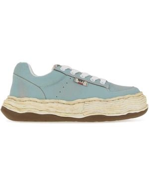 Maison Mihara Yasuhiro Light- Leather Oliver Trainers - Blue