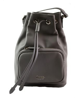LA ROSE Leather Satchel Bag - Black