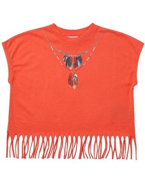Marcelo Burlon Top With Bangs - Red