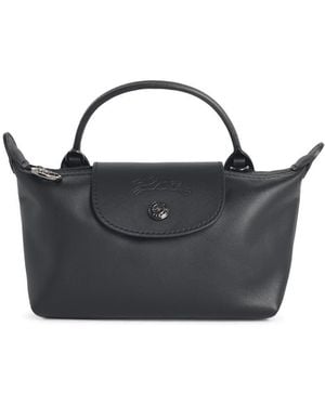 Longchamp Xs Le Pliage Xtra' Leather Clutch Bag - Blue