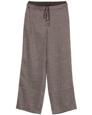 Alysi Gestreifte -Hose - Grau