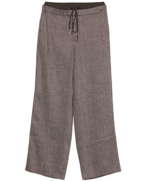 Alysi Striped Pants - Gray