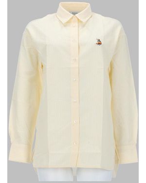 Maison Kitsuné Camicia Casual "Dreaming Fox" - Natural