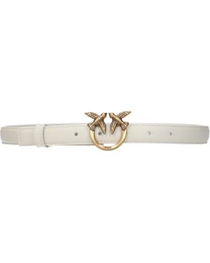 Pinko Belts Leather/Ivory - Metallic