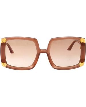 Anna Karin Karlsson Squared Sunglasses Strawberry Moon Caramel - Pink
