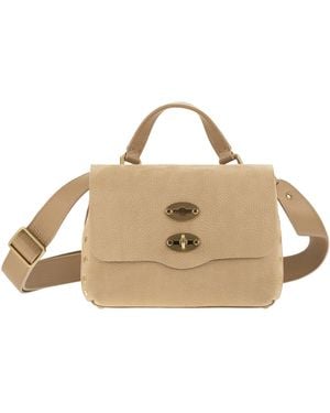 Zanellato Postina Jones Hammered Calfskin Bag Baby - Natural