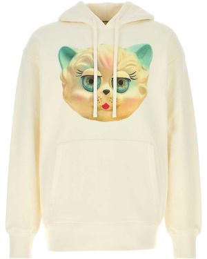 Valentino Garavani Ivory Cotton Sweatshirt - Metallic