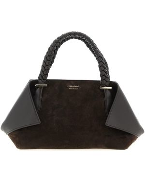 Ferragamo Scarf Th S Hand Bags - Black