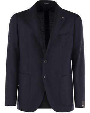 Tagliatore Virgin Wool Jacket - Blue