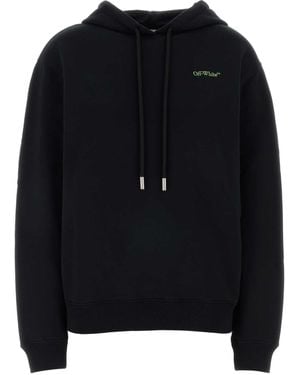 Off-White c/o Virgil Abloh Arrow Leaves Reg Hoodie - Black