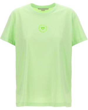 Stella McCartney 'Iconic Mini Heart' T-Shirt - Green