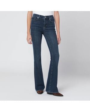FRAME Dark Le High Flare Jeans - Blue