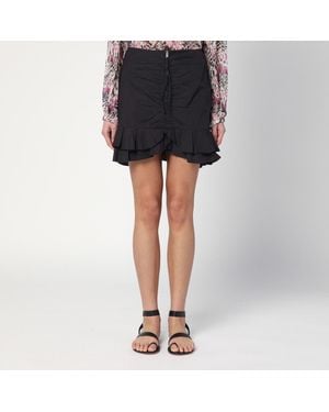 Isabel Marant Breenea Mini Skirt With Zip - Black