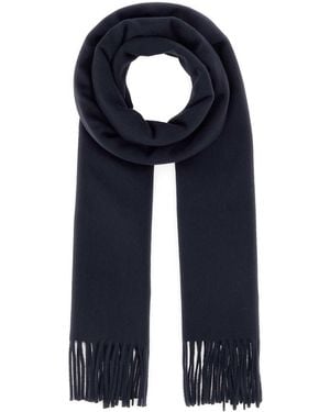 Saint Laurent Cashmere Scarf 195 X 37 Cm - Blue