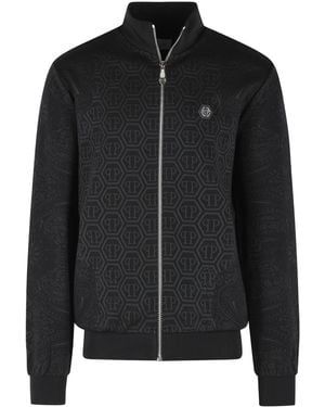 Philipp Plein Zwart Katoenmix Sweatshirt