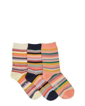 Paul Smith Swirl-Pattern Socks (Pack Of Three) - White