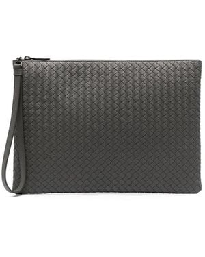 Bottega Veneta Intrecciato Document Case - Grey