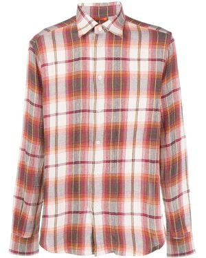 Barena Plaid-Check Pattern Shirt - Red