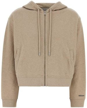 Maison Kitsuné Comfort Zipped Light Fleece Hoodie - Natural
