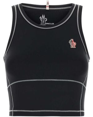 Moncler Logo Patch Sporty Top - Black