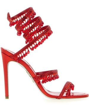 Rene Caovilla 'Chandelier' Sandals - Red