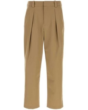 A.P.C. Tapered Pleated Pants - Natural