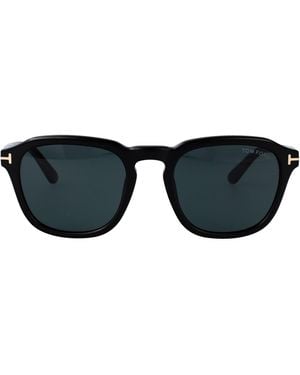 Tom Ford Round Sunglasses Ft0931 01 V - Black