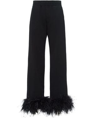 Prada Wide Trousers - Black