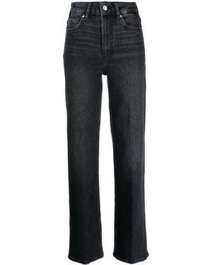 PAIGE Sasha Jeans mit weitem Bein - Schwarz