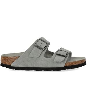 Birkenstock Arizona Soft Footbed Pure Sage Tonal Sandal - White