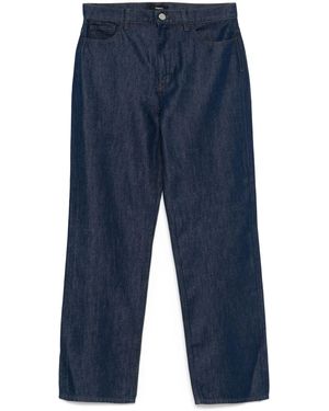 Theory High Waist Straight Jeans - Blauw