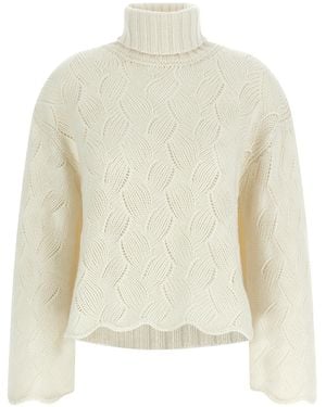 Twinset High Neck Sweater - White