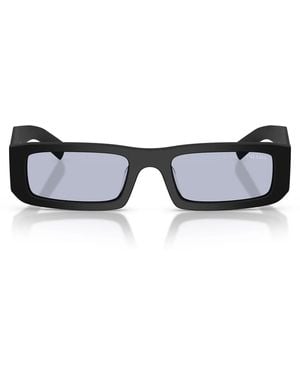 Prada Sonnenbrille Prd09 Sd 1 Bo30 X Mattschwarz/Ultraviolett Herren - Blau