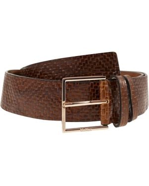 Max Mara Mxatrine geflochtener Ledergürtel - Braun