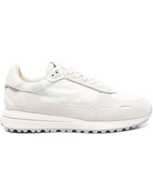 Woolrich Retro Trainers Suede Tex Fabric - White