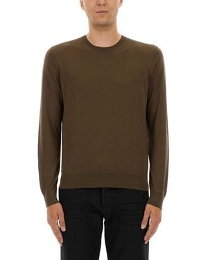 Tom Ford Solid Jumper - Brown