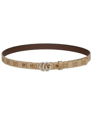 Gucci "Gg Marmont" Belt - Natural